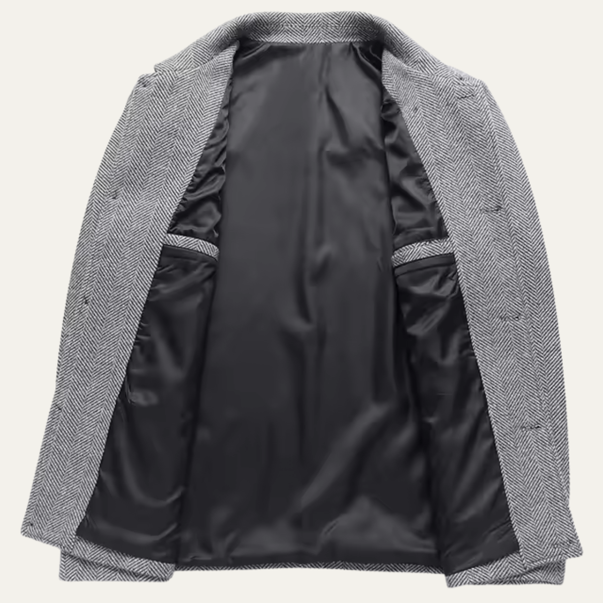 Winslow Men's Herringbone Jacket Thick Warm Outerwear