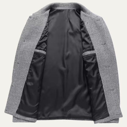 Winslow Men's Herringbone Jacket Thick Warm Outerwear