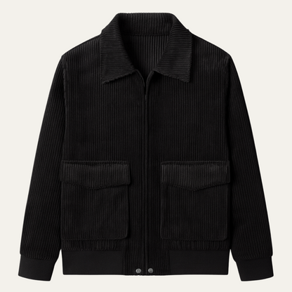 Men's Corduroy Utility Jacket - Fashinoza