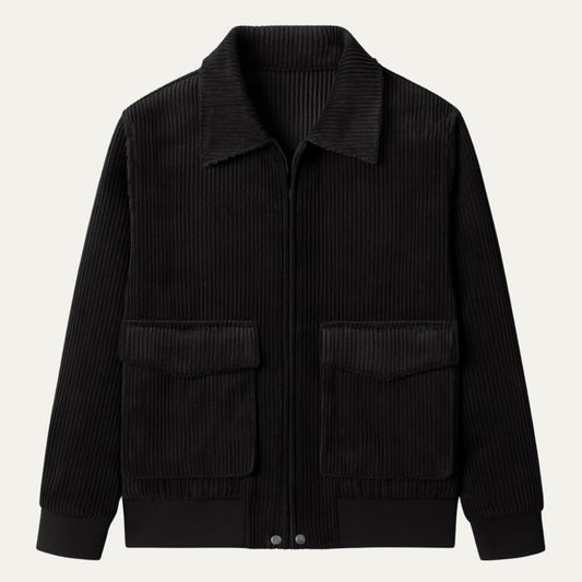 Men's Corduroy Utility Jacket - Fashinoza