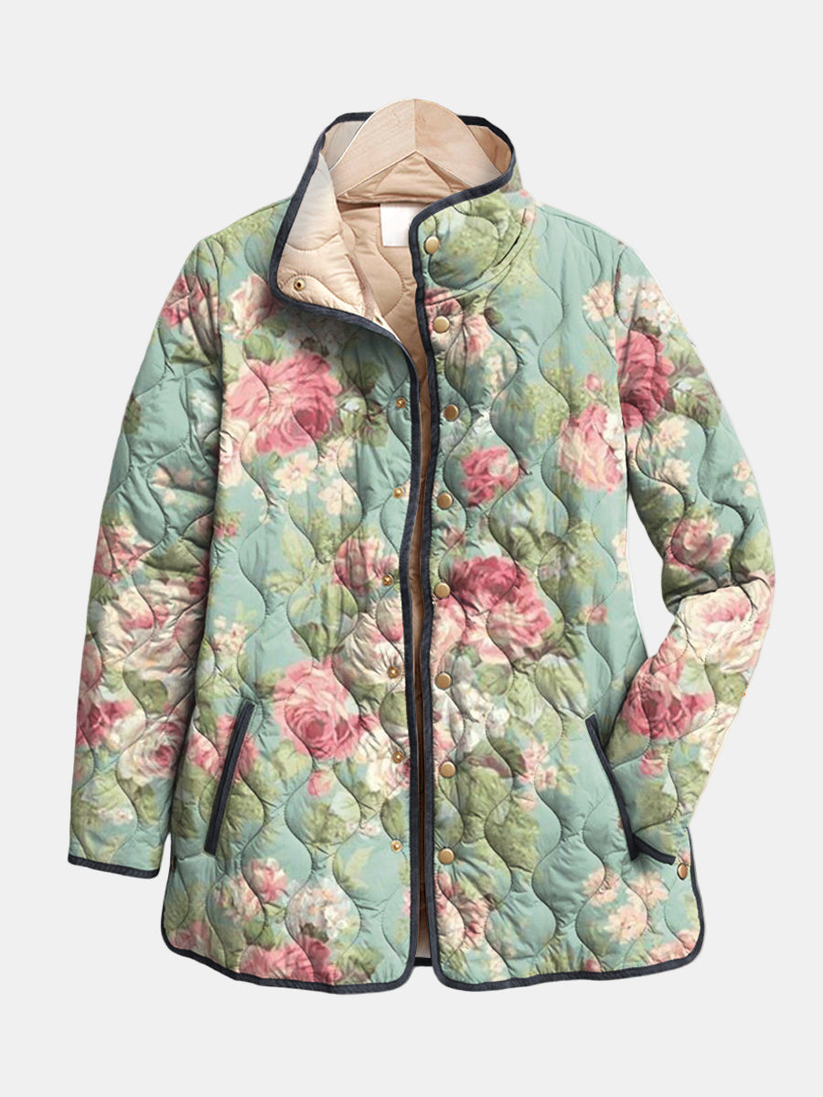 Women's Quilted Retro Jacket - Fashinoza