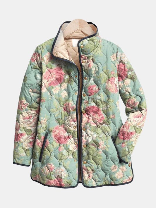 Women's Quilted Retro Jacket - Fashinoza