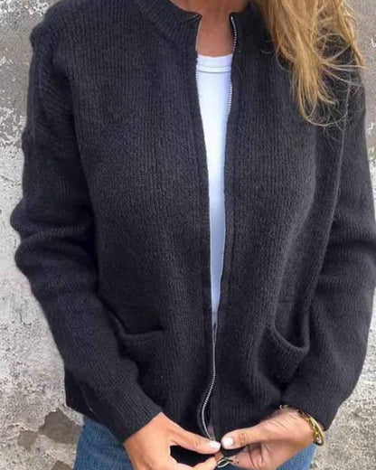 Women's Round Neck Cardigan
