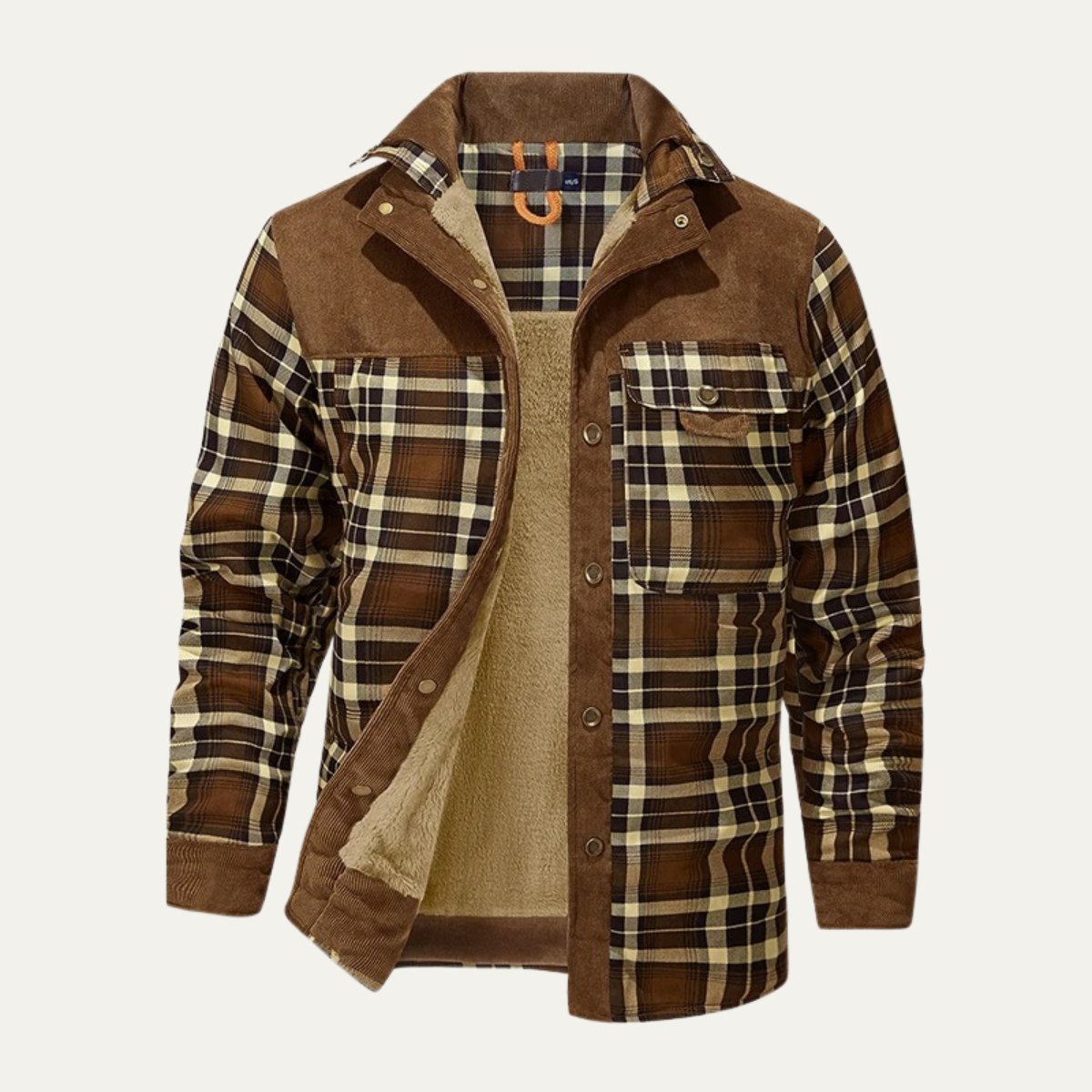 Men's Flannel Jacket Fleece Lined Plaid