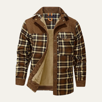 Men's Flannel Jacket Fleece Lined Plaid