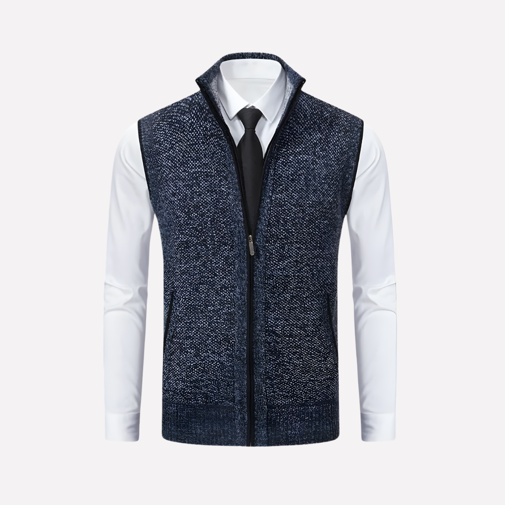Men's Zip Front Vest - Fashinoza