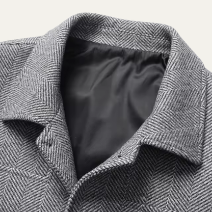 Winslow Men's Herringbone Jacket Thick Warm Outerwear