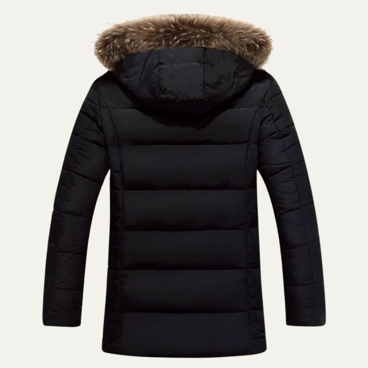 Men's Cotton Jacket Fur Hooded Warm Winter
