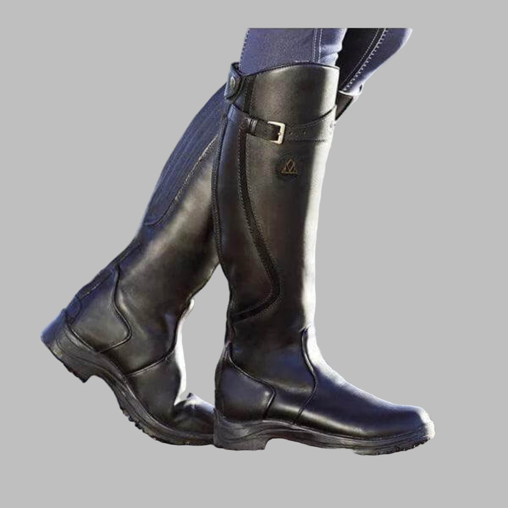 Caitlyn | Women’s Leather Hiking Boots with Strap Caliboot