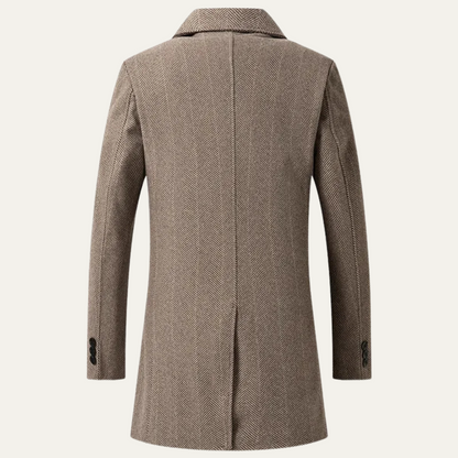 Men's Slim Fit Wool Overcoat