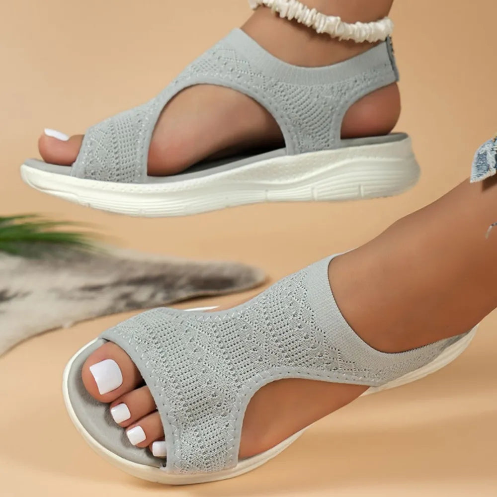 Orthopedic Arch Support Sandals for Women with Breathable Mesh and Non-Slip Sole