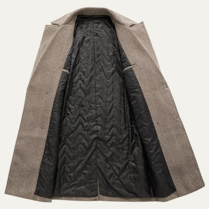 Men's Slim Fit Wool Overcoat