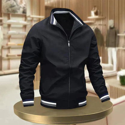 Men's Casual Zipper Jacket Everyday Comfort - Fashinoza