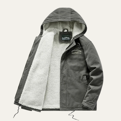 Men's Waterproof Winter Jacket Fleece Lined Padded - Fashinoza