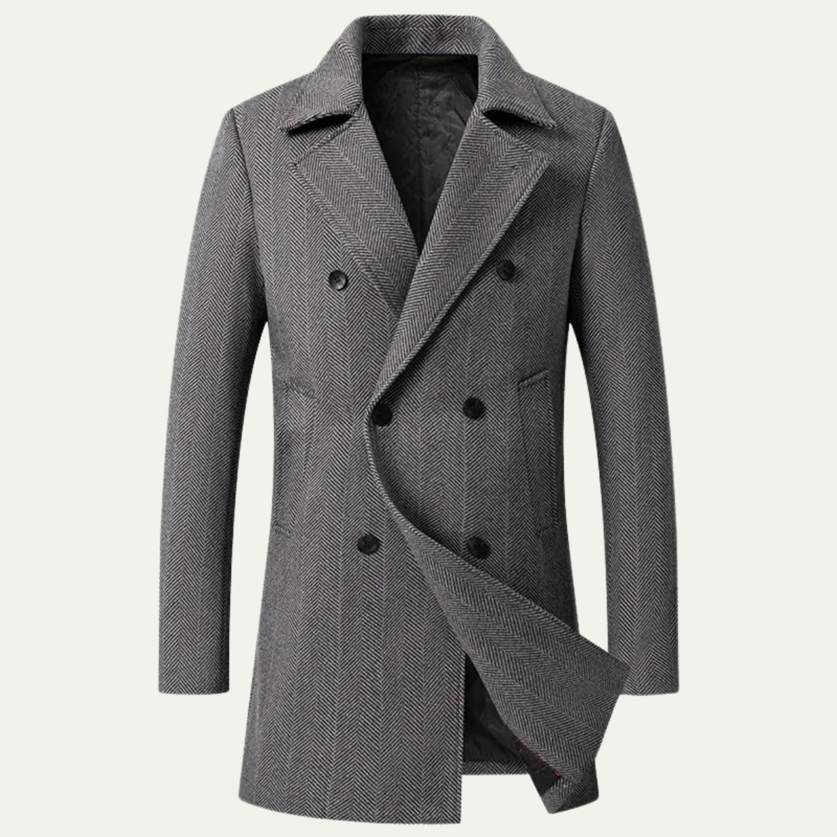 Men's Slim Fit Wool Overcoat