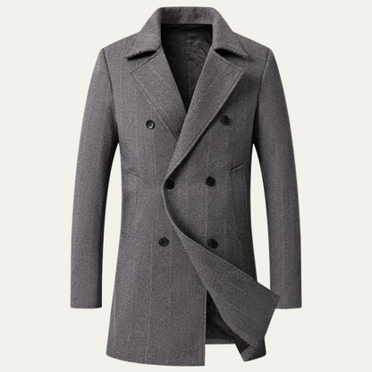 Men's Slim Fit Wool Overcoat