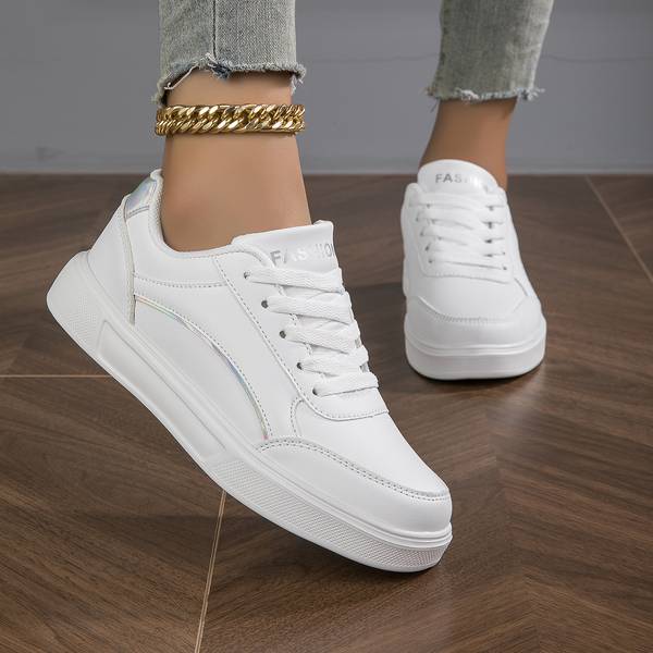 Women's Orthopedic Sneakers Pu Leather White
