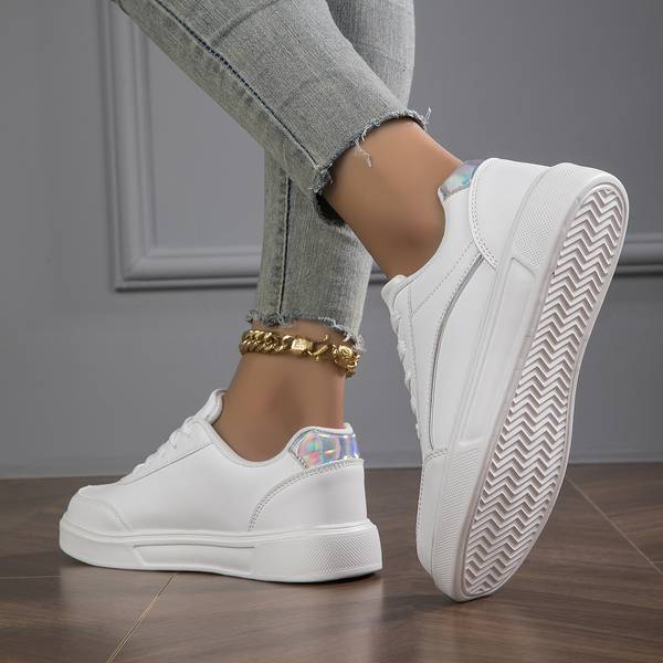 Women's Orthopedic Sneakers Pu Leather White