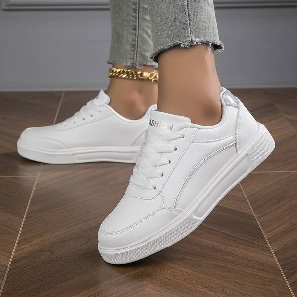Women's Orthopedic Sneakers Pu Leather White