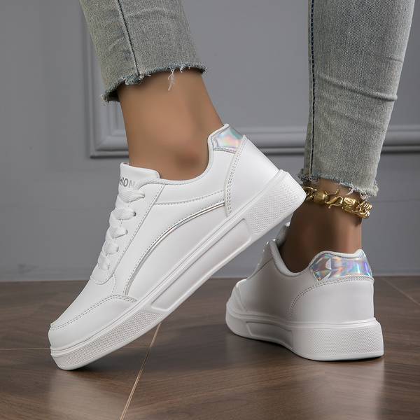Women's Orthopedic Sneakers Pu Leather White