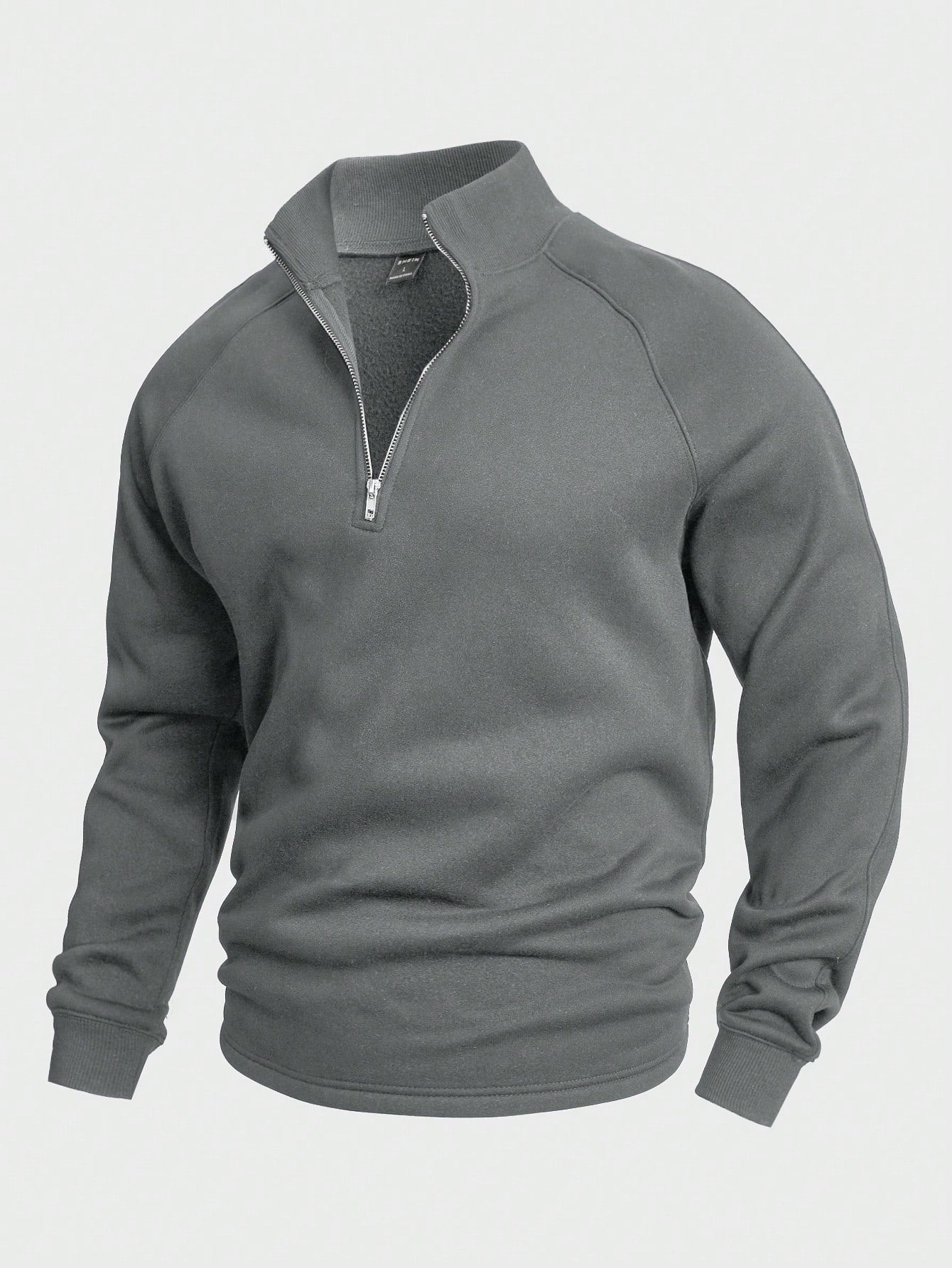 Zip-Collar Knit Pullover