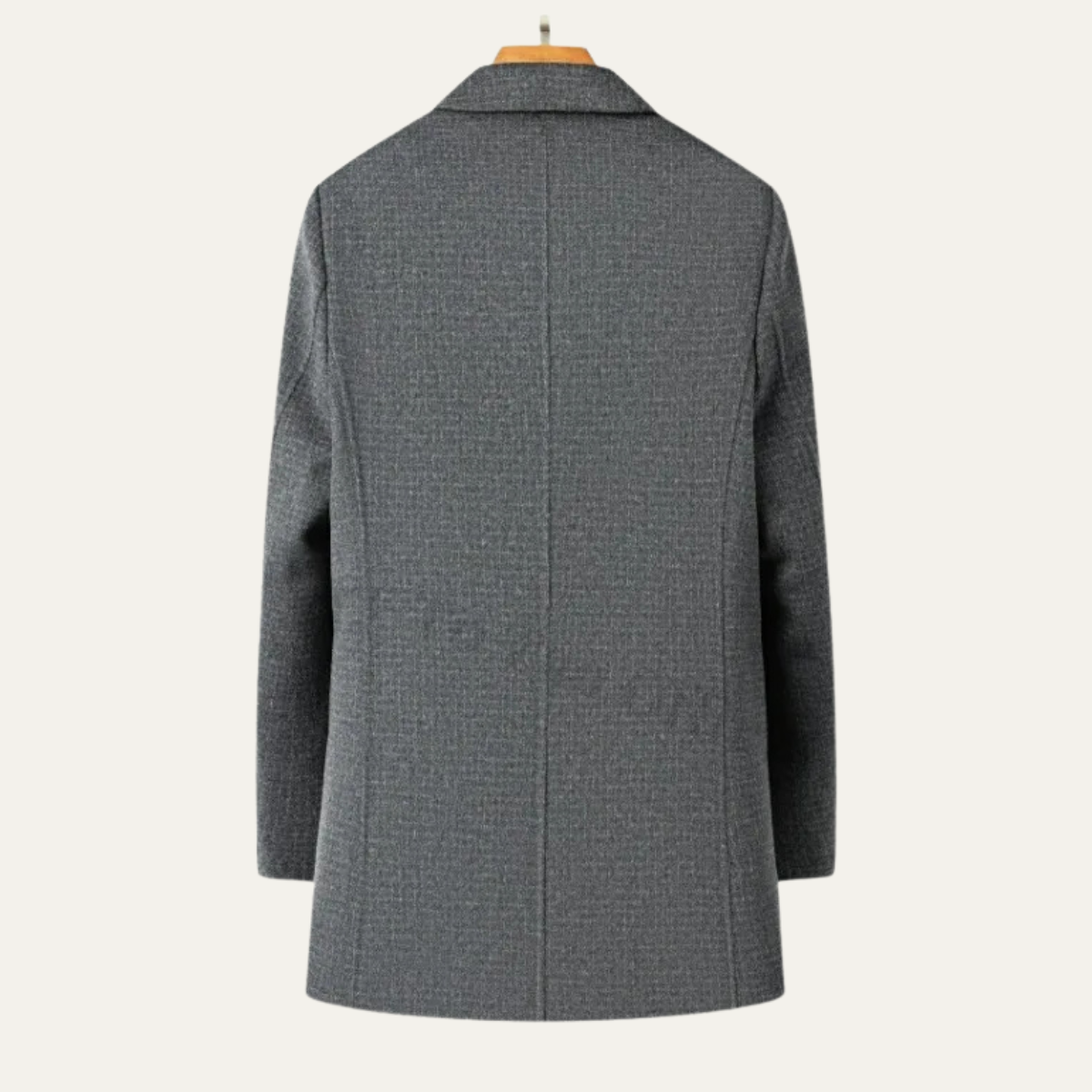 La Villa Men's Double Faced Wool Classic Coat