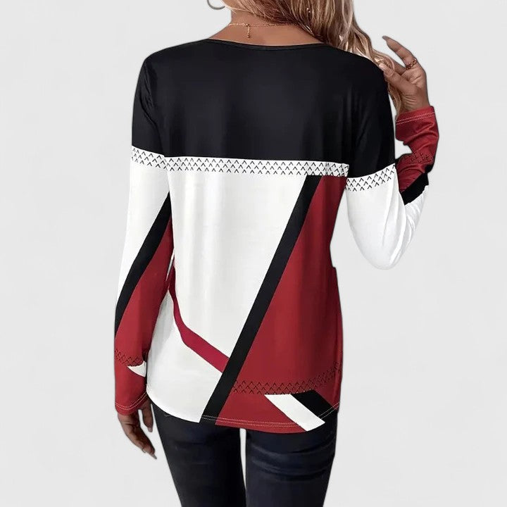 Elegant Colorblock Sweater