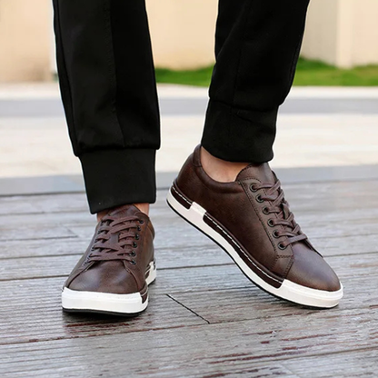 Men's Classic Lace Up Leather Shoes Brown