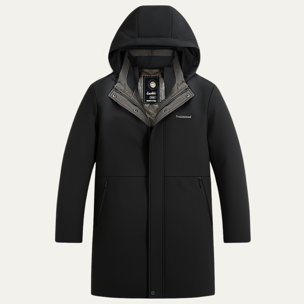 Men's Waterproof Parka Thickened Warm Hooded Coat - Fashinoza