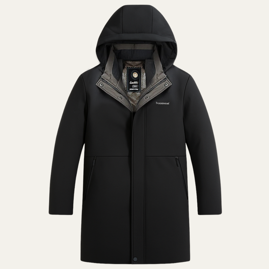 Men's Waterproof Parka Thickened Warm Hooded Coat - Fashinoza