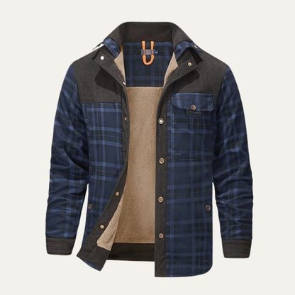 Men's Flannel Jacket Fleece Lined Plaid