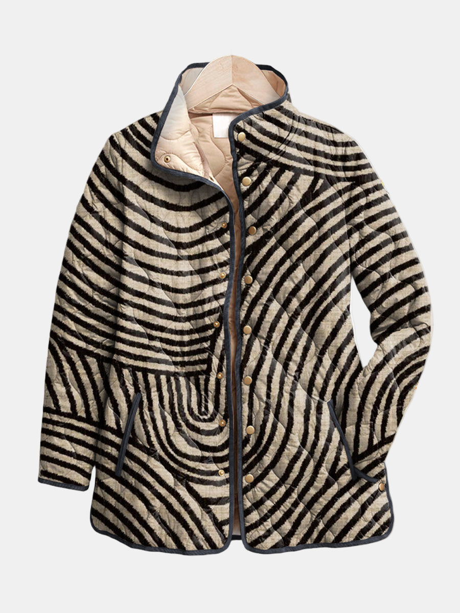 Women's Casual Jacket Artistic Print - Fashinoza