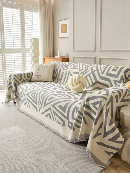 Chenille Sofa Throw Towel Bohemian Style - Fashinoza