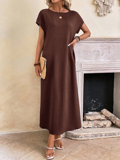 Stella - Casual Batwing Tunic Dress