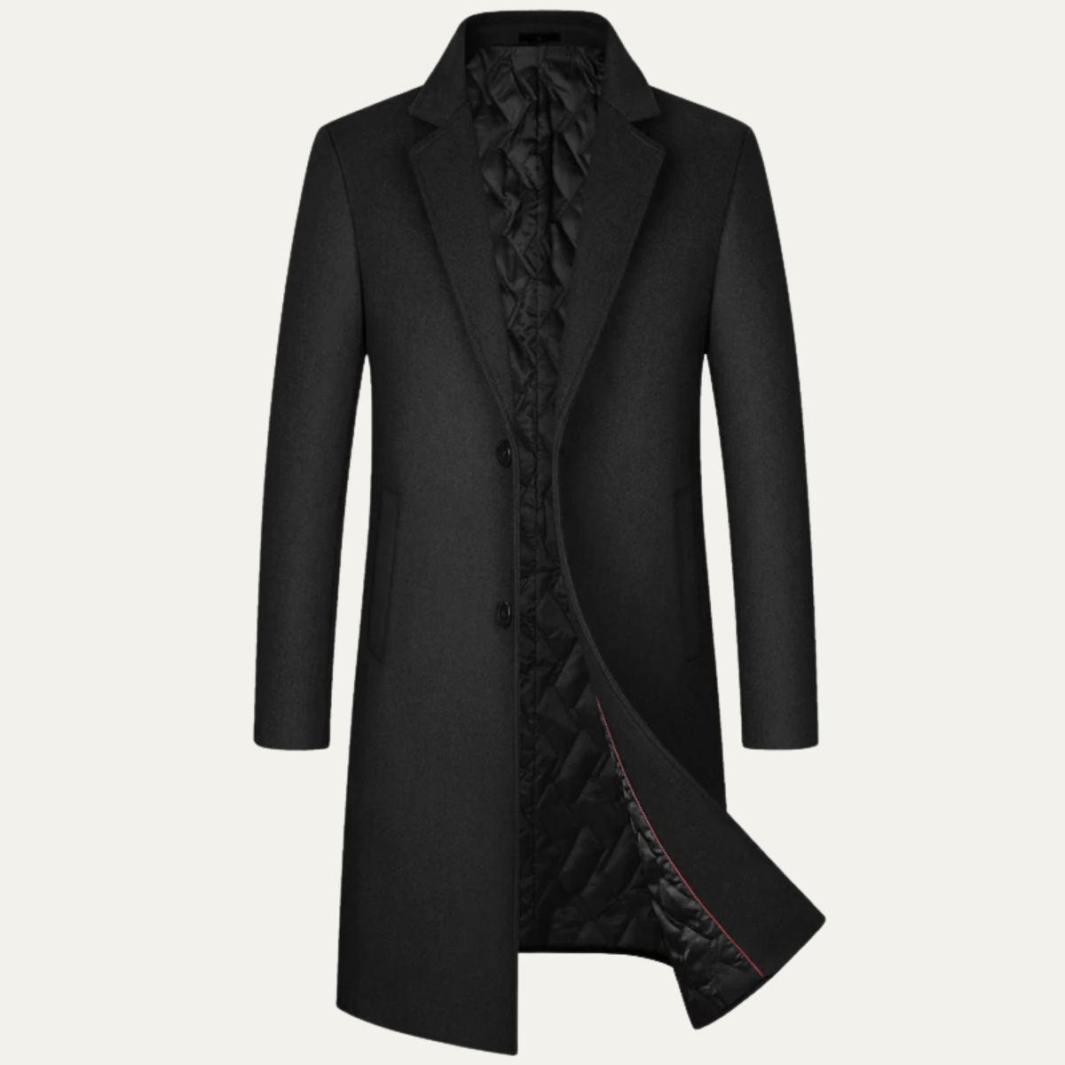 Men's Longline Wool Winter Jacket - Fashinoza