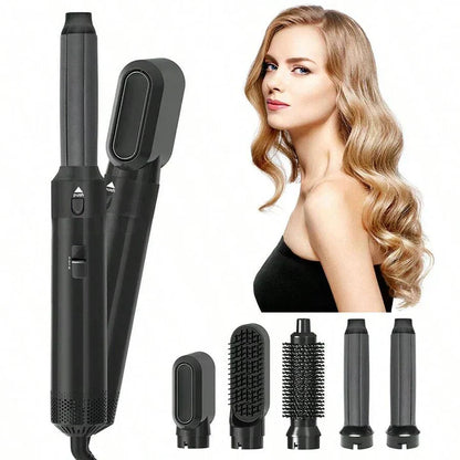 4-In-1 Hair Styler Curler Straightener Brush - Fashinoza