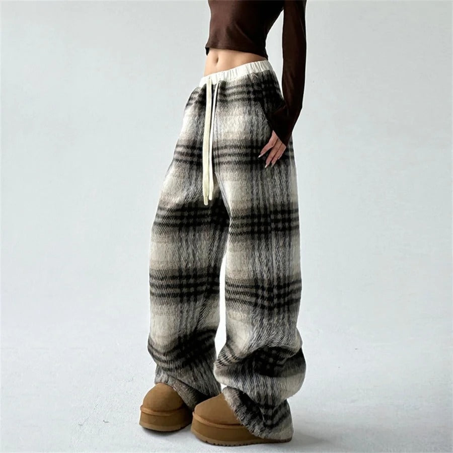 Women's Plaid Pants - 
Fashinoza