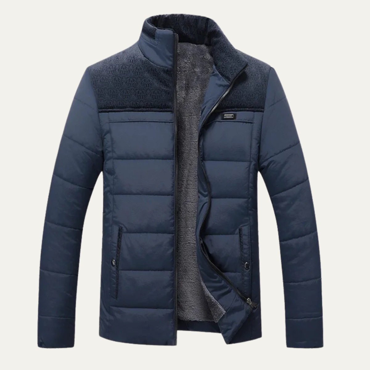 Men's Insulated Puffer Jacket Winter Plush - Fashinoza