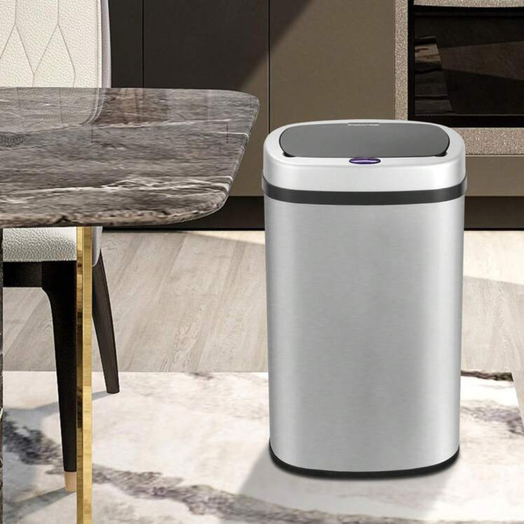 Stainless Steel Sensor Trash Can 15L Automatic Touchless - Fashinoza