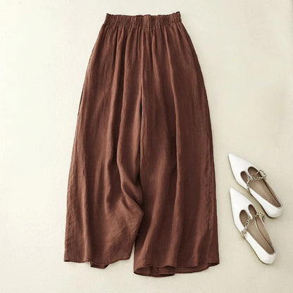 Women's Elegant Loose Fit Pants - Fashinoza