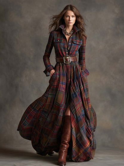 Women's Button Up Shirt Dress