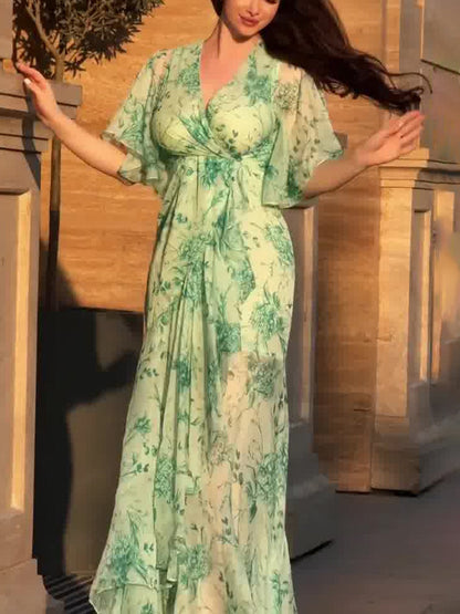 Women's Retro Wrap Dress