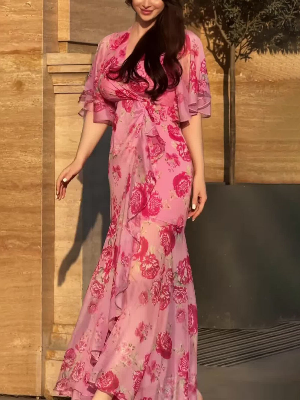 Women's Retro Wrap Dress
