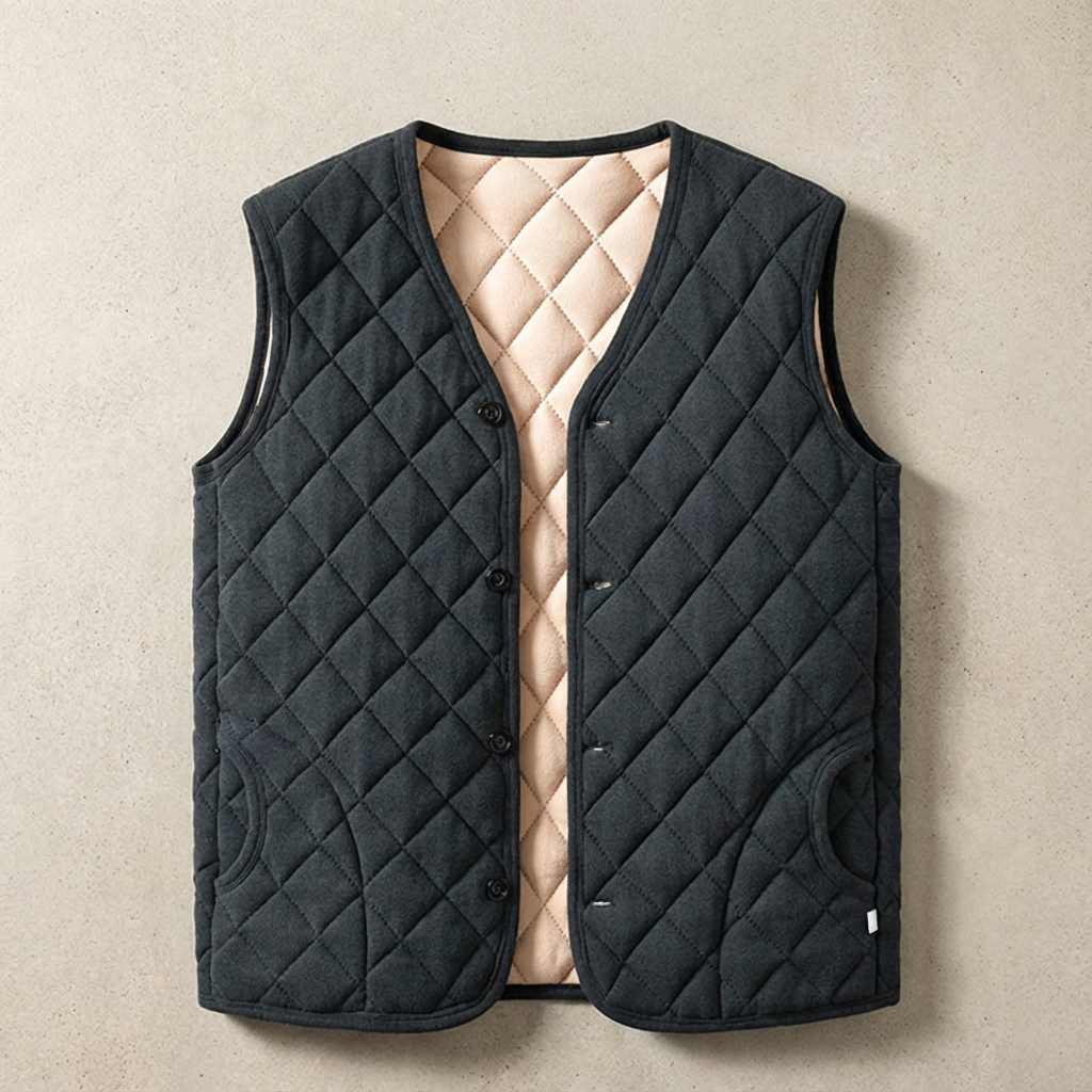 Quilted Vest - 
Fashinoza