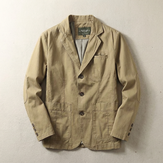 Men's Cotton Oxford Blazer - 
Fashinoza