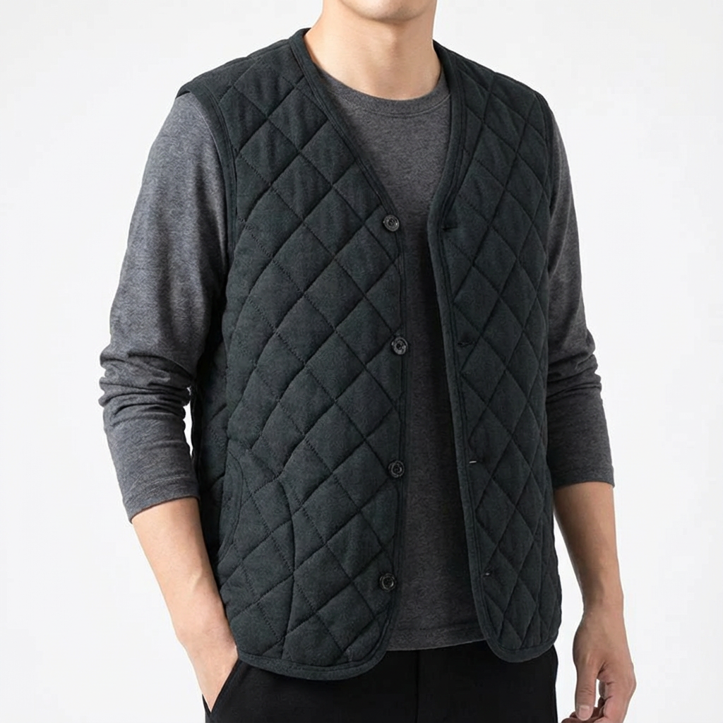 Monaco Quilted Vest - 
Fashinoza