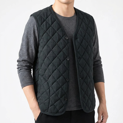 Monaco Quilted Vest - 
Fashinoza