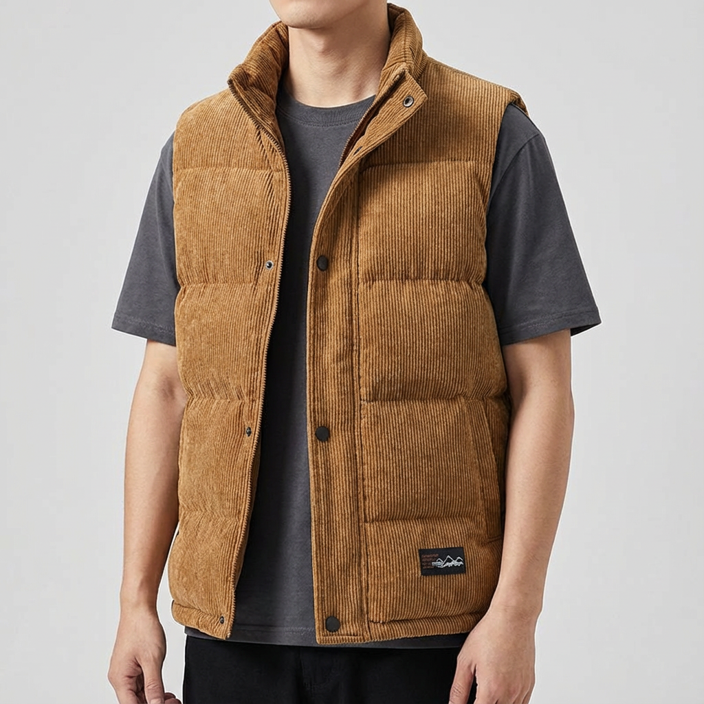 Corduroy Vest For Men - 
Fashinoza