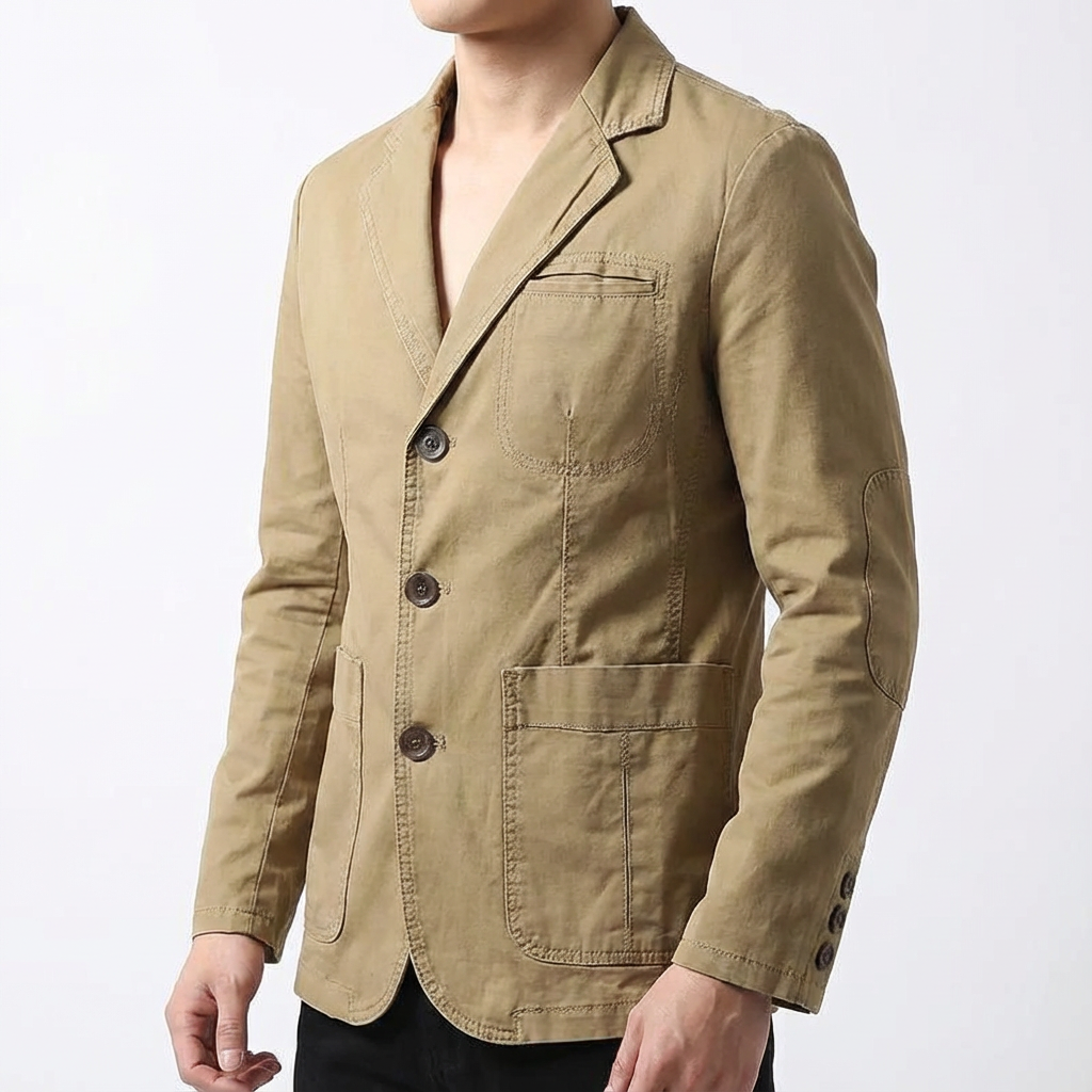 Men's Wool Blazer - 
Fashinoza