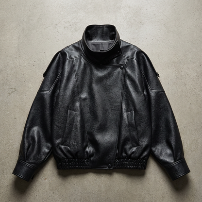 Milan Women's Pebble Leather Jacket - 
Fashinoza